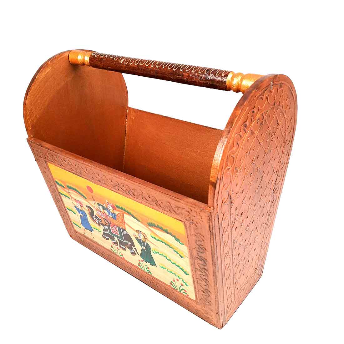 Magazine Holder | Newspaper Stand Holders| Wooden Books Organizer - For Home Decor, Living Room, Table & Desk Organising, Office & Gifts - 12 Inch