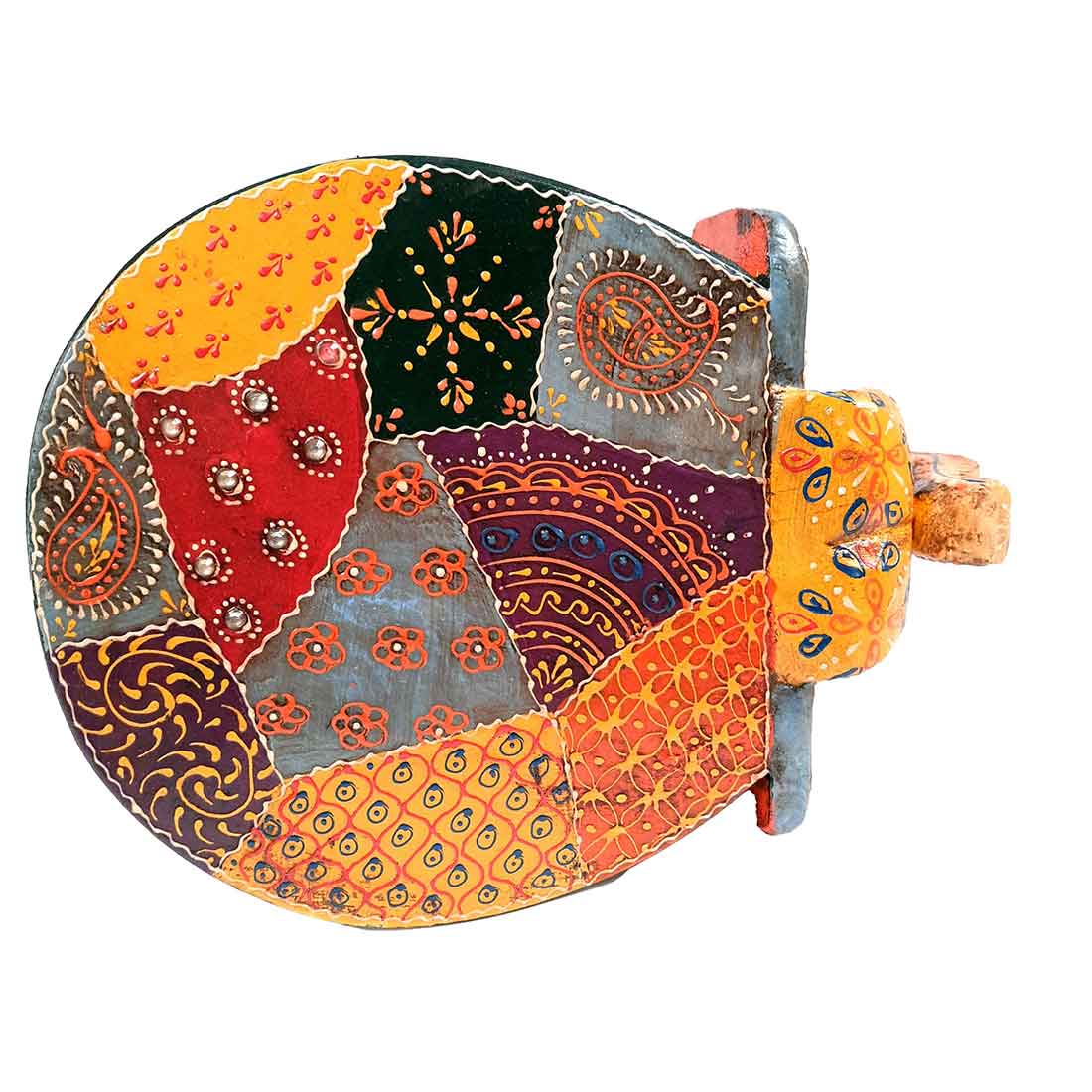 Elephant Showpiece - Stool Design | Elephant Table Showpiece - For Placing Small Pots & Tea Lights - For Home, Living Room Decor & Gifts - 8 Inch - Apkamart #Style_Design 2