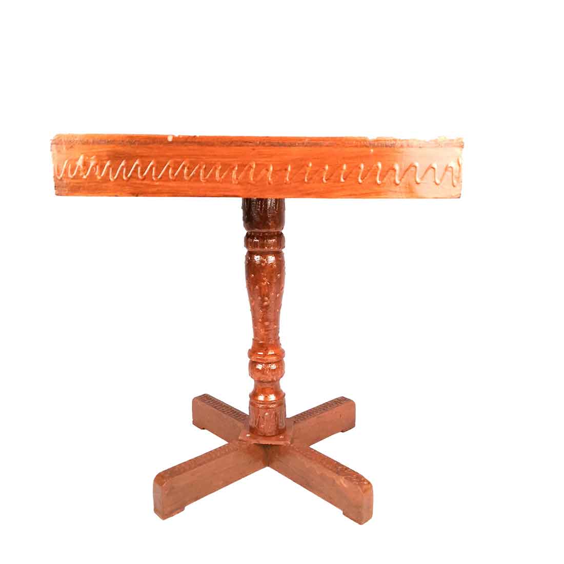 Side Table | Wooden End Tables Cum Stool - for Keeping Lamp, Vases & Plants | Small Stools - for Sitting, Bedside, Home Decor, Corners, Sofa Side Stool, Office & Gifts - 18 Inch