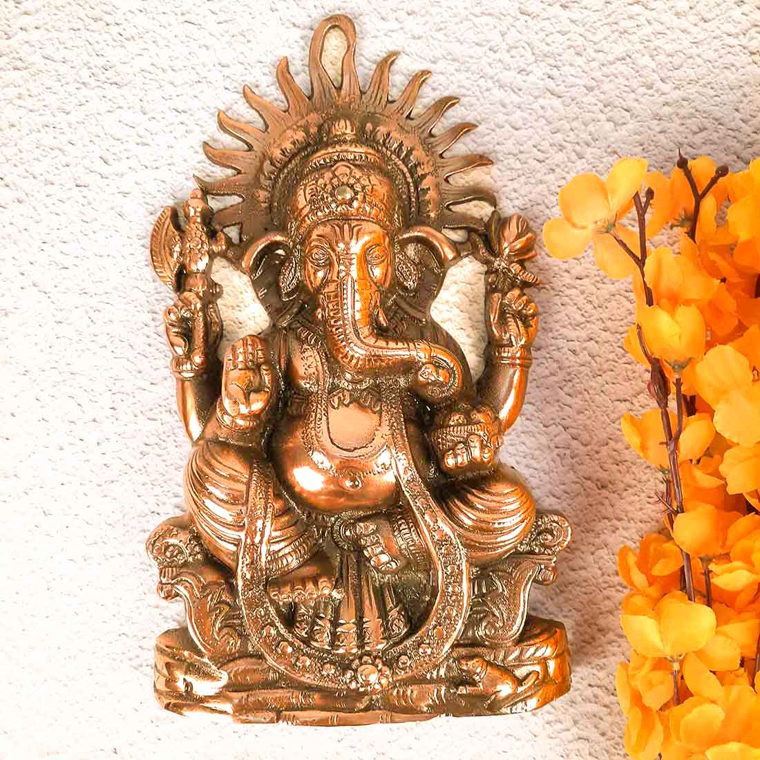 Ganesh Wall Hanging - Ganpati Wall Decor - 13 Inch - ApkaMart