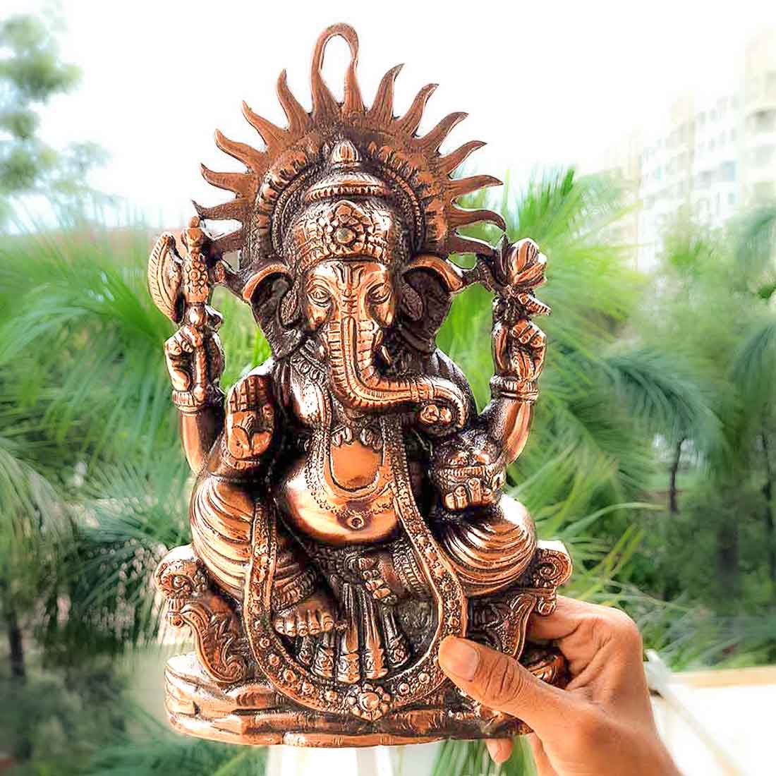 Ganesh Wall Hanging - Ganpati Wall Decor - 13 Inch - ApkaMart