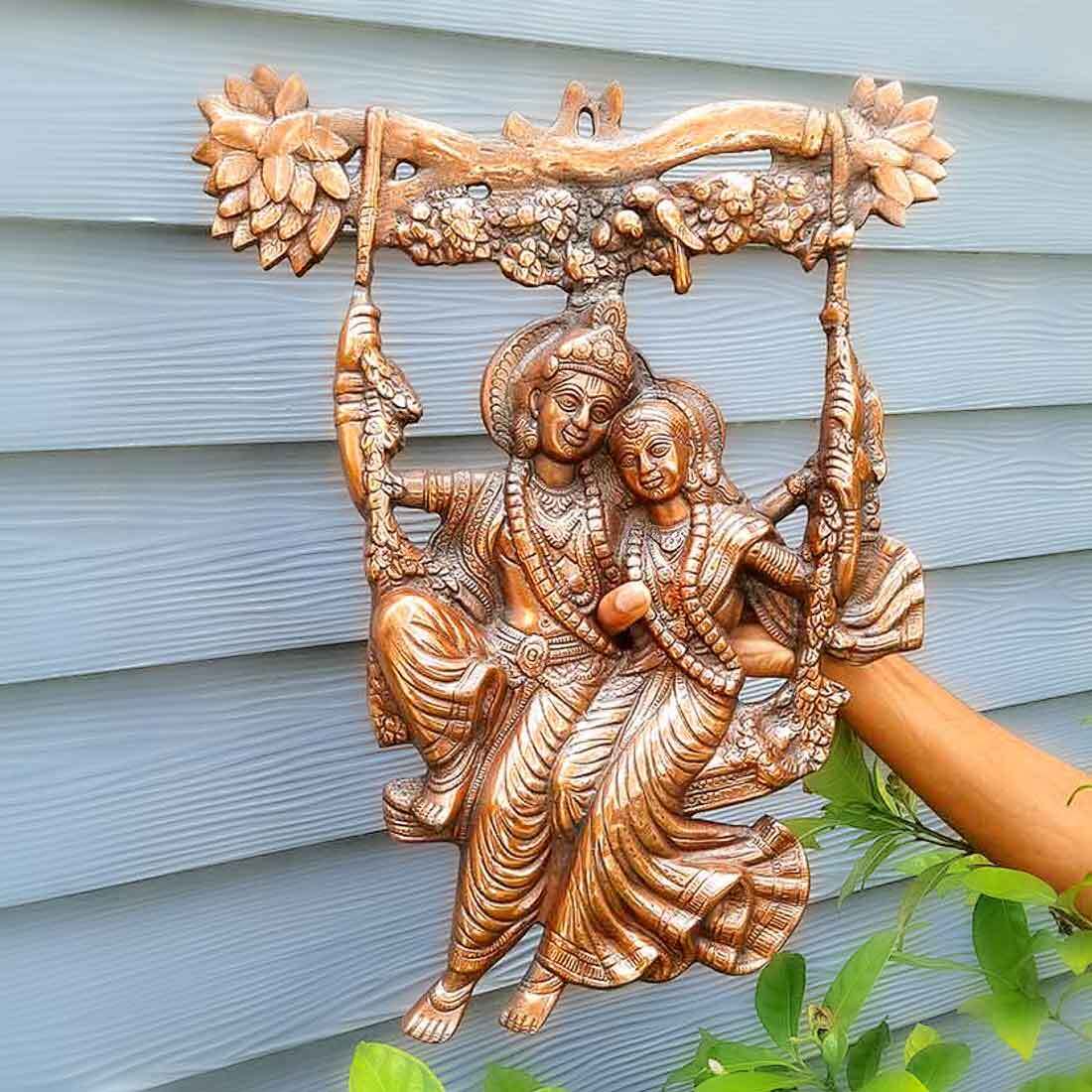 Wall Art Decor Radha Krishna - For Wall Decor & Gifts - 20 inch - ApkaMart