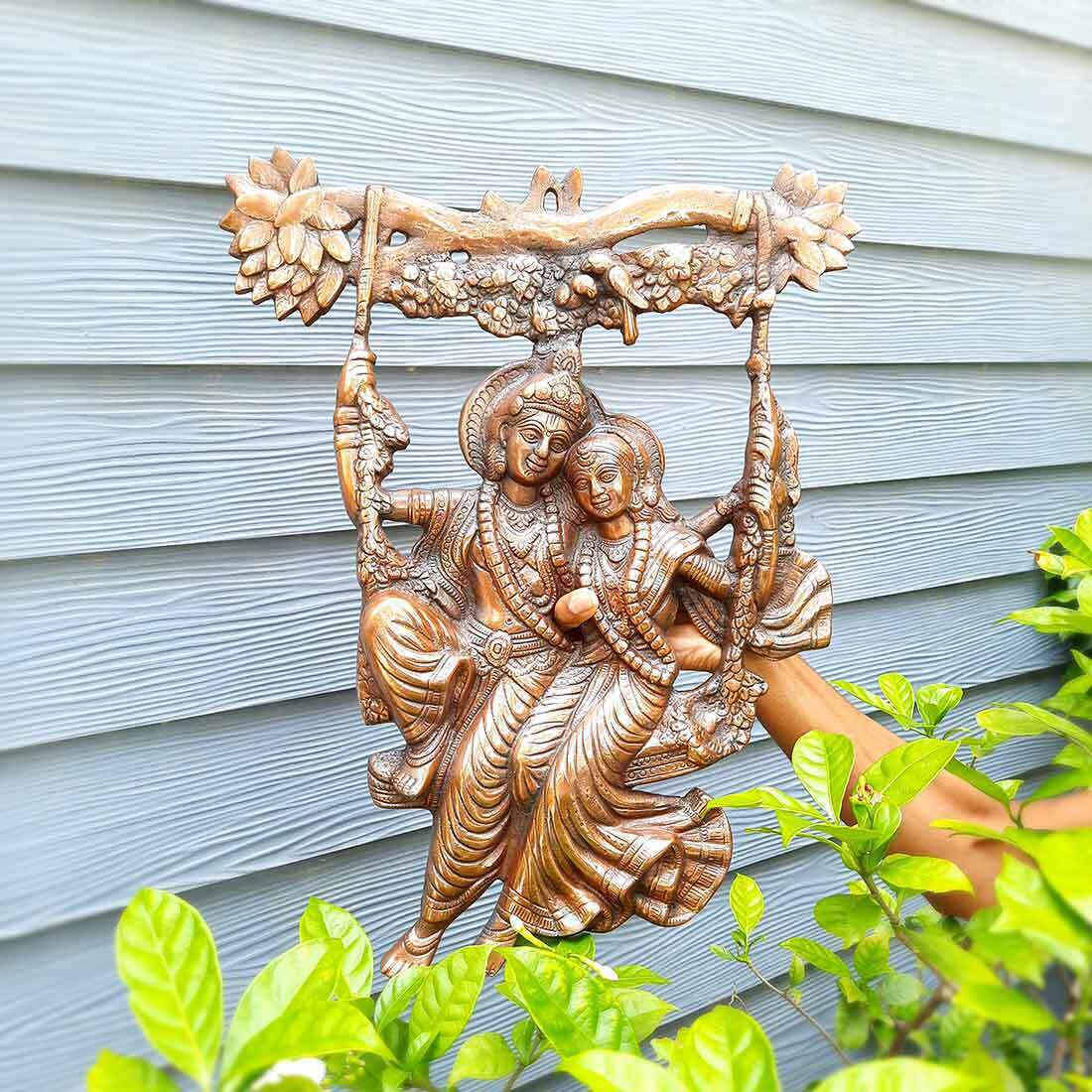 Wall Art Decor Radha Krishna - For Wall Decor & Gifts - 20 inch - ApkaMart