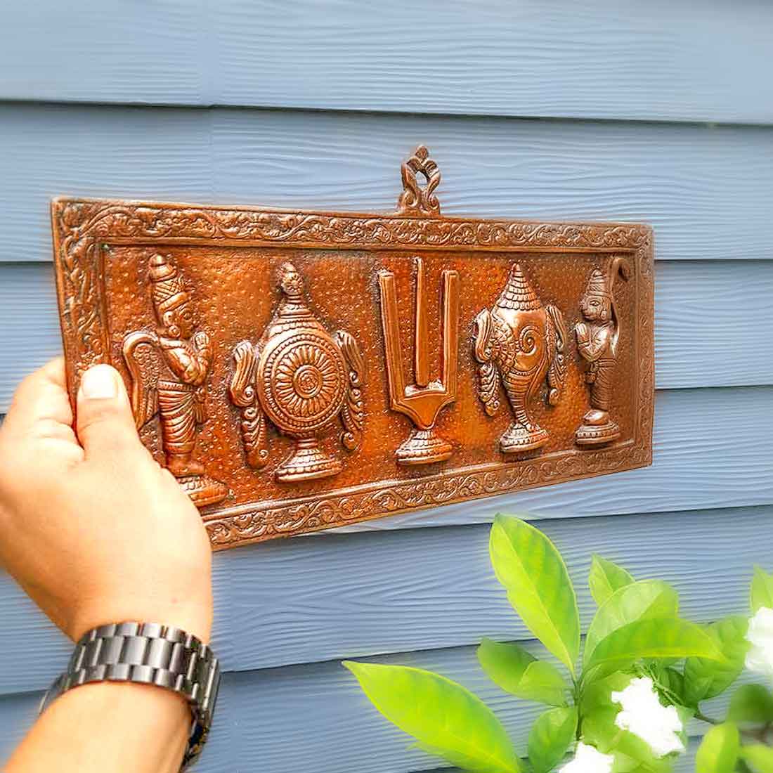 Sanku Chakra Naman Wall Hanging - Apkamart #size_15 Inch