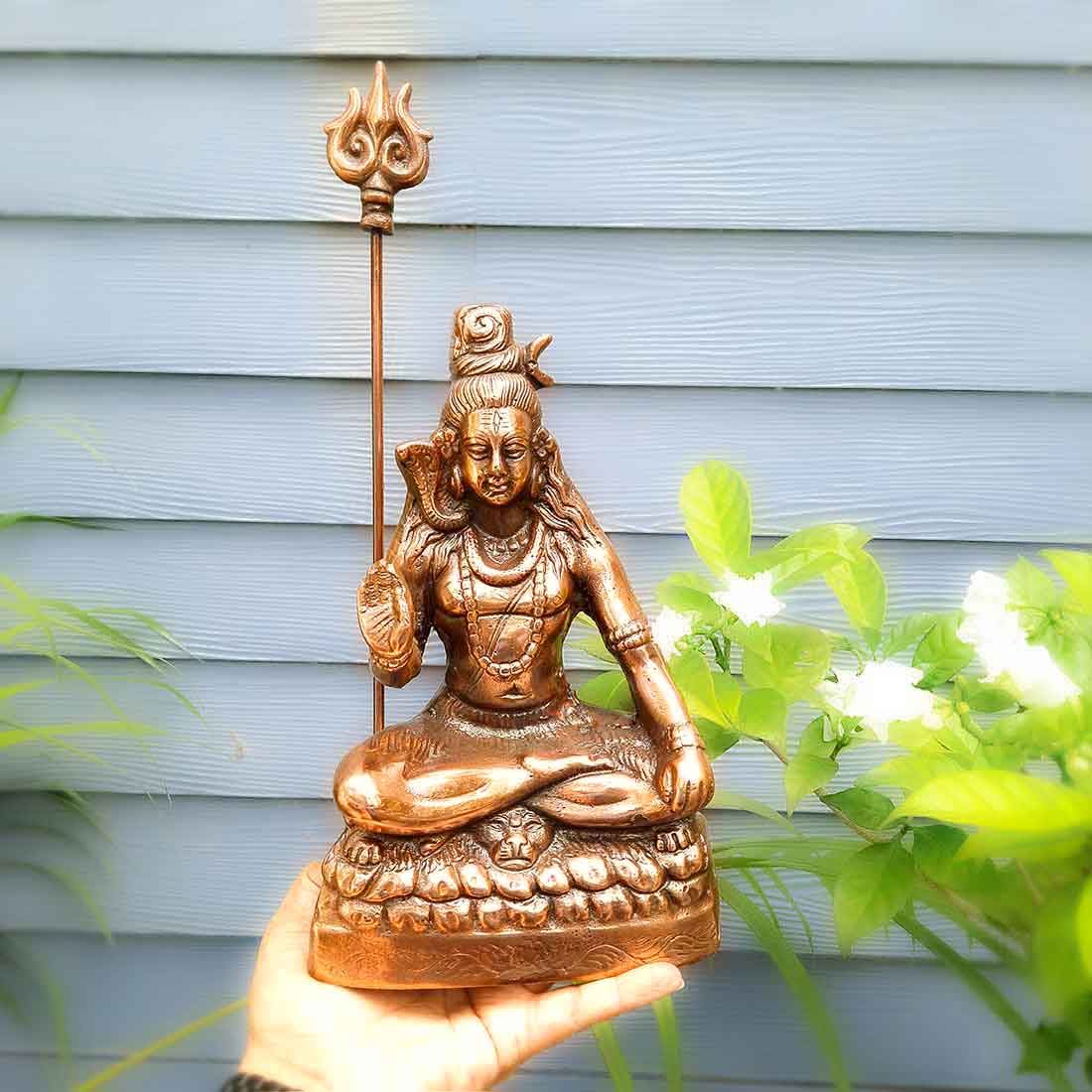 Lord Shiva Statue - For Pooja & Home Decor - 15 Inch - ApkaMart