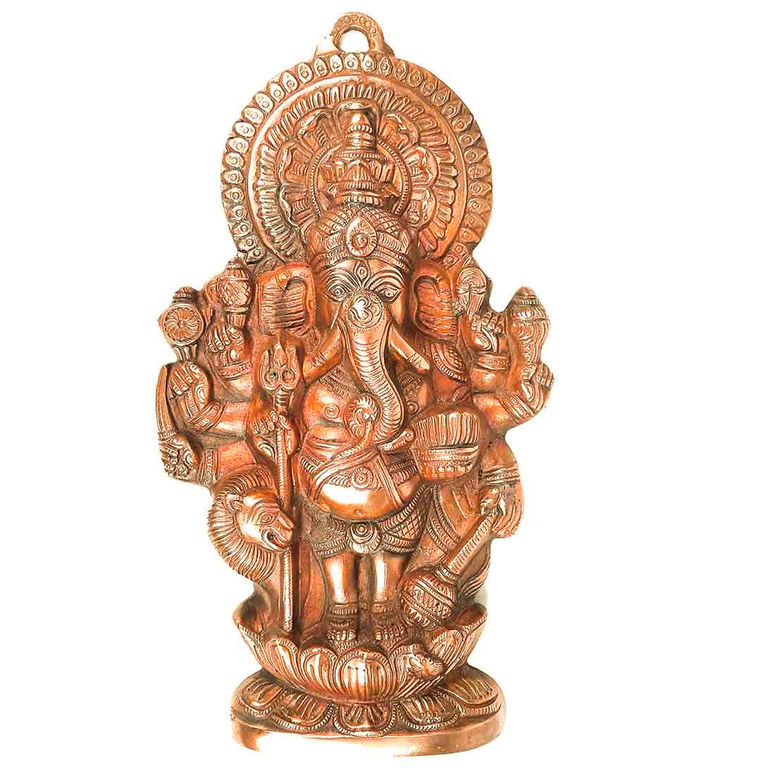 Lord Ganesh Wall Hanging - Metal Wall Art - 16 Inch - ApkaMart