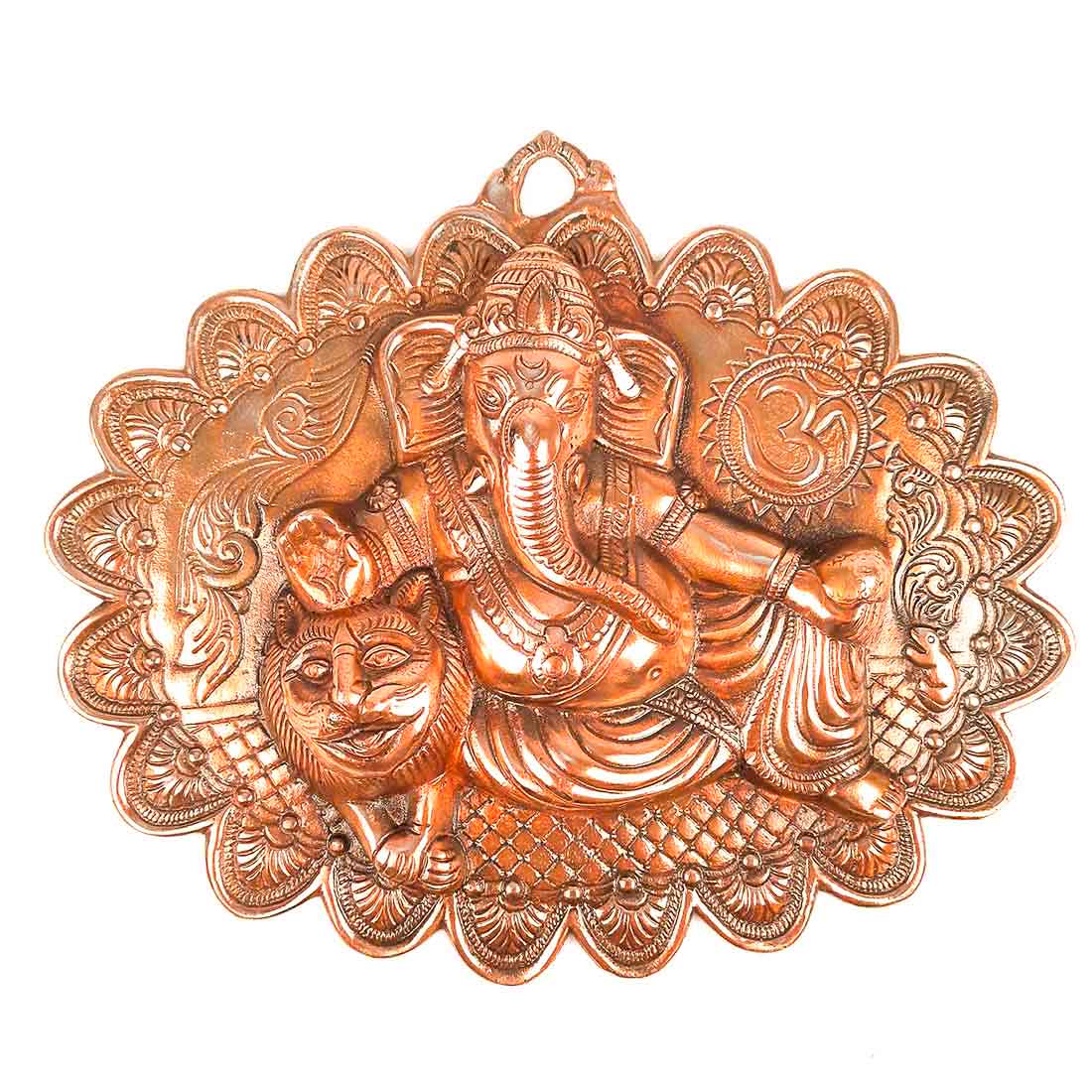 Lord Ganesh Wall Hanging - For Puja, Grah Pravesh & Home Decor - 11 Inch - ApkaMart