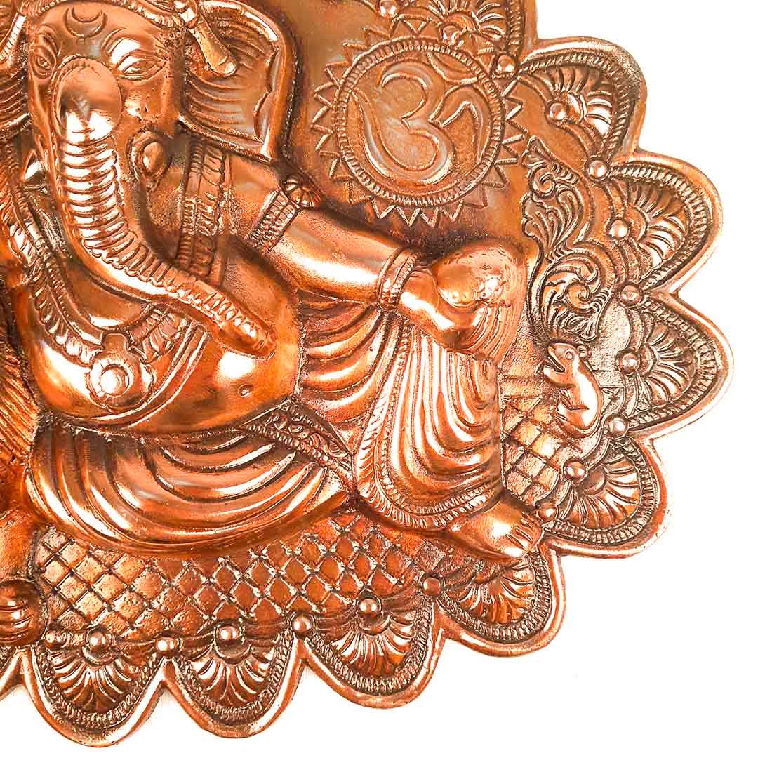 Lord Ganesh Wall Hanging - For Puja, Grah Pravesh & Home Decor - 11 Inch - ApkaMart