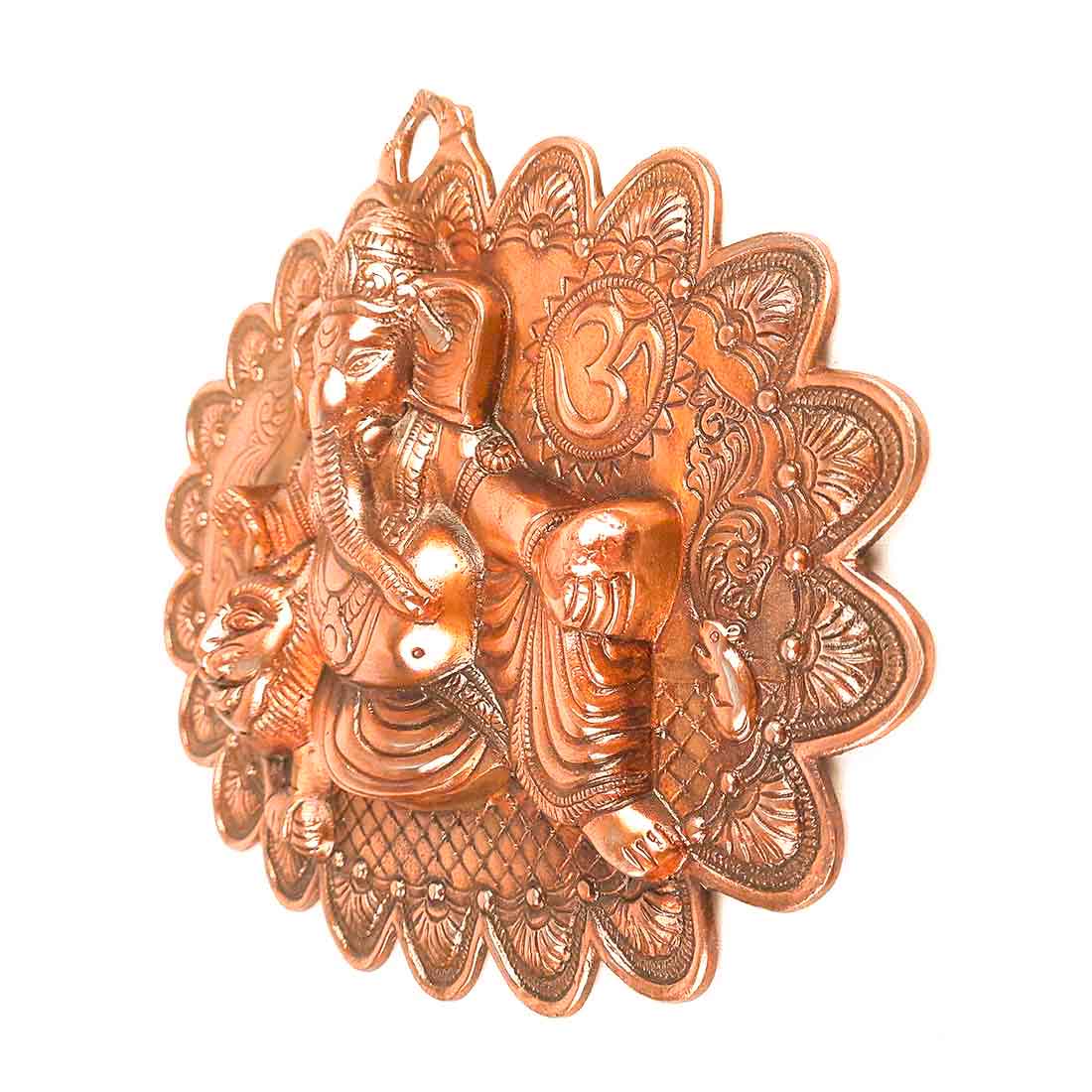 Lord Ganesh Wall Hanging - For Puja, Grah Pravesh & Home Decor - 11 Inch - ApkaMart