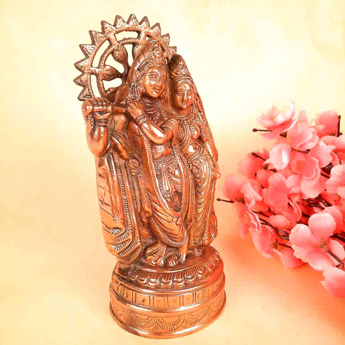 Radha Krishna - For Pooja & Home Decor - 9 Inch - ApkaMart