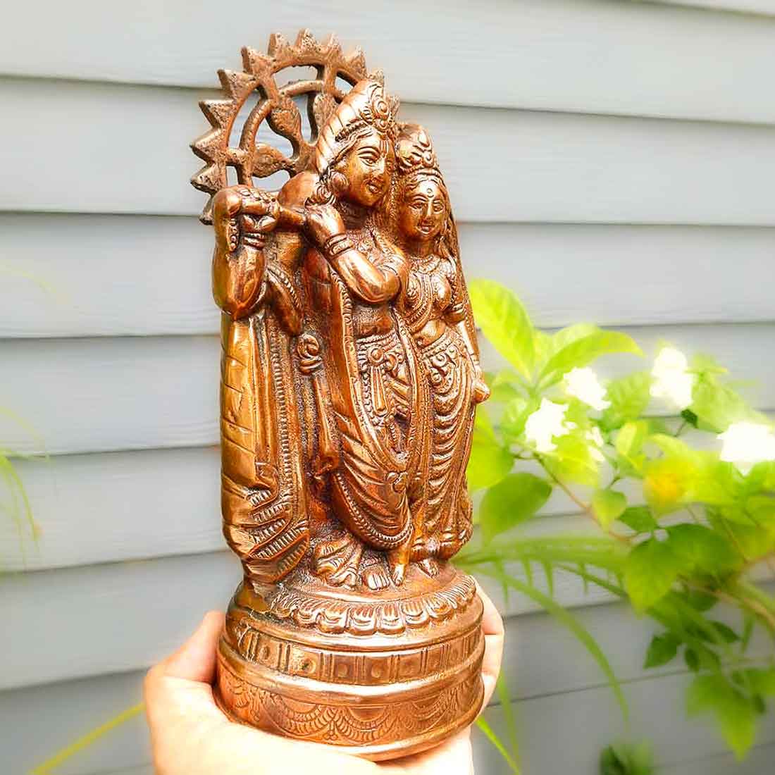 Radha Krishna - For Pooja & Home Decor - 9 Inch - ApkaMart