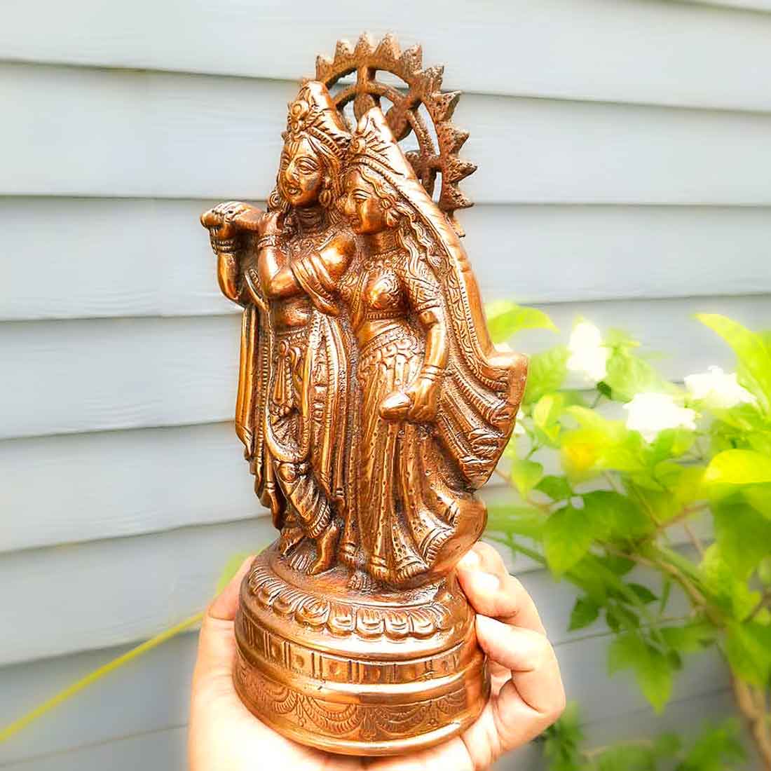 Radha Krishna - For Pooja & Home Decor - 9 Inch - ApkaMart