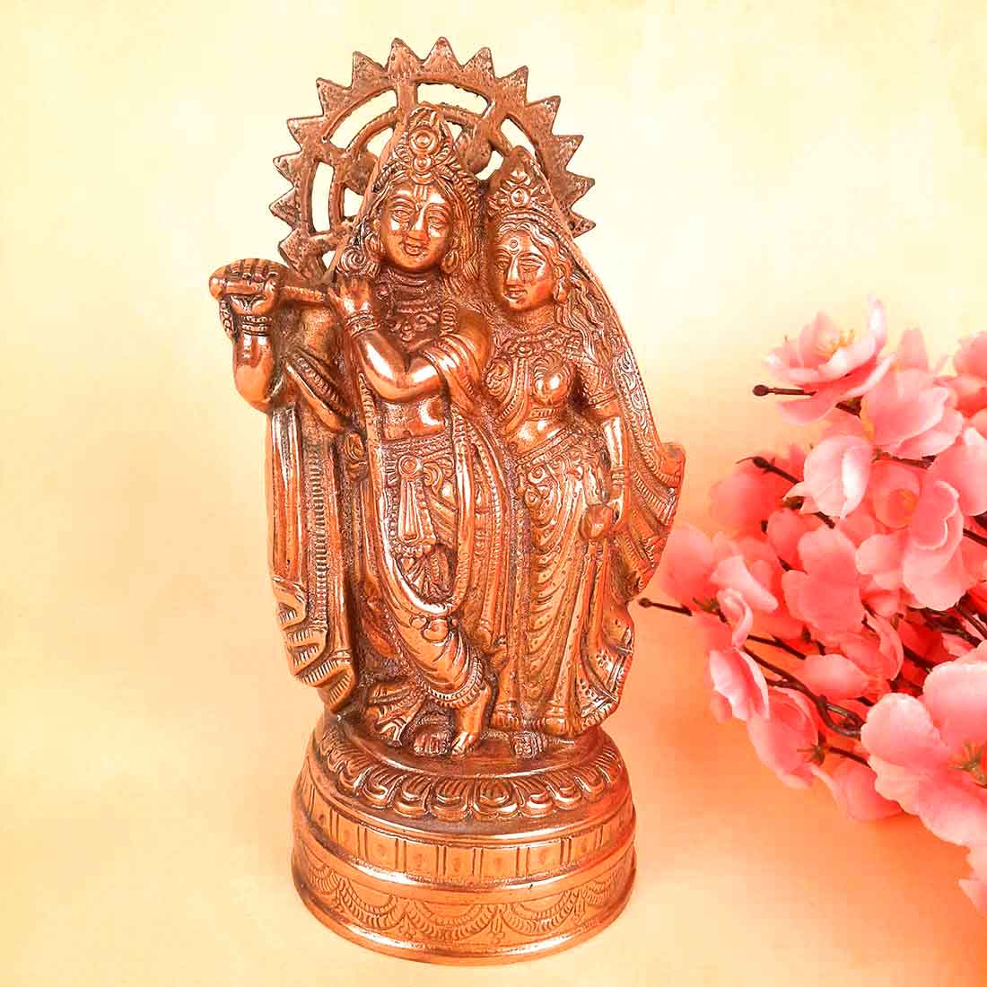 Radha Krishna -  For Pooja & Home Decor - 9 Inch - ApkaMart