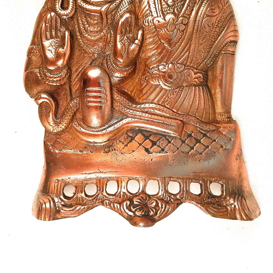Lord Shiv Parvati Wall Hanging  - Metal Wall Art - 11 Inch - ApkaMart