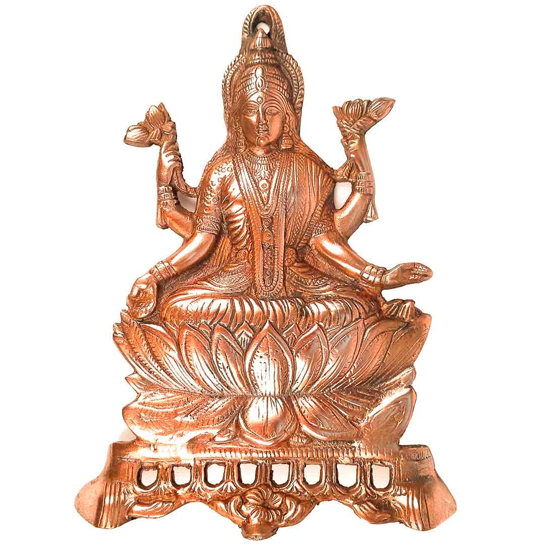 Goddess Laxmi Ji Wall Hanging - For Pooja, Mandir & Home Decor - 11 Inch - ApkaMart