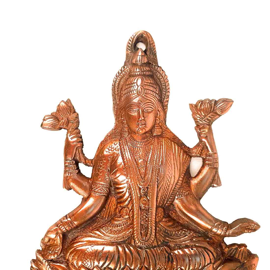 Goddess Laxmi Ji Wall Hanging - For Pooja, Mandir & Home Decor - 11 Inch - ApkaMart