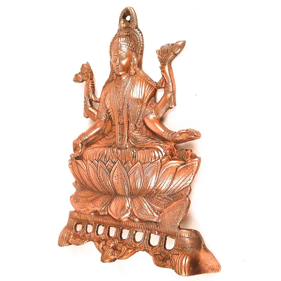 Goddess Laxmi Ji Wall Hanging - For Pooja, Mandir & Home Decor - 11 Inch - ApkaMart