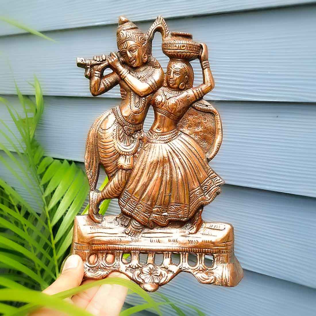 Radha Krishna Wall Hanging - Beautiful Radha Krishna Murti - 11 Inch - ApkaMart