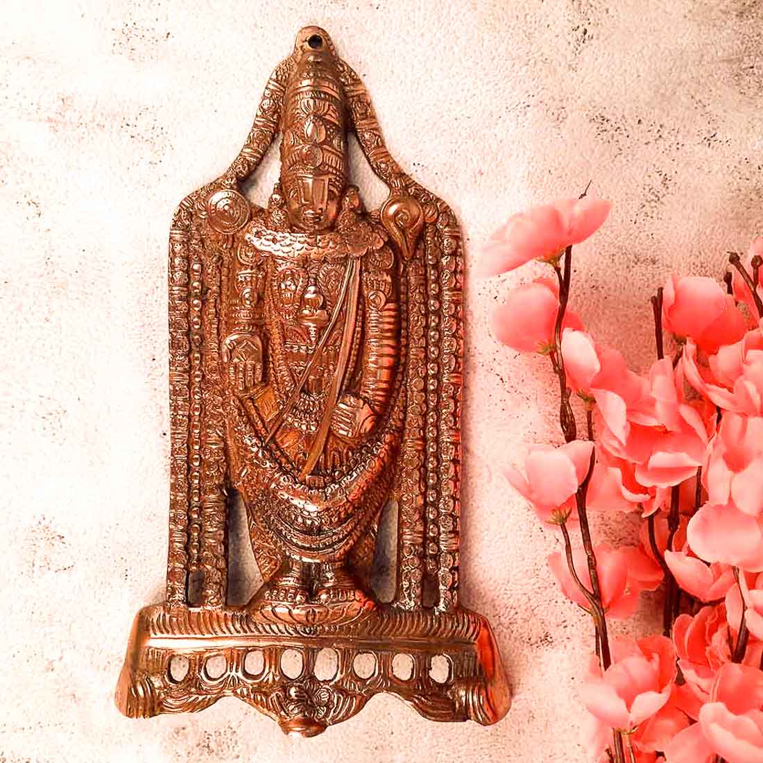 Lord Balaji Wall Hanging - Metal Wall Art -  11 Inch - ApkaMart