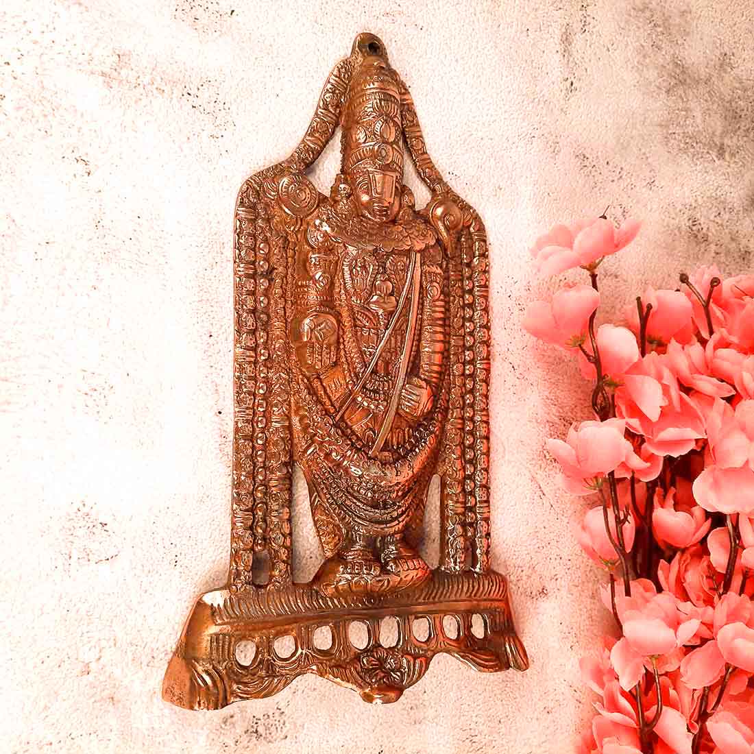 Lord Balaji Wall Hanging - Metal Wall Art -  11 Inch - ApkaMart