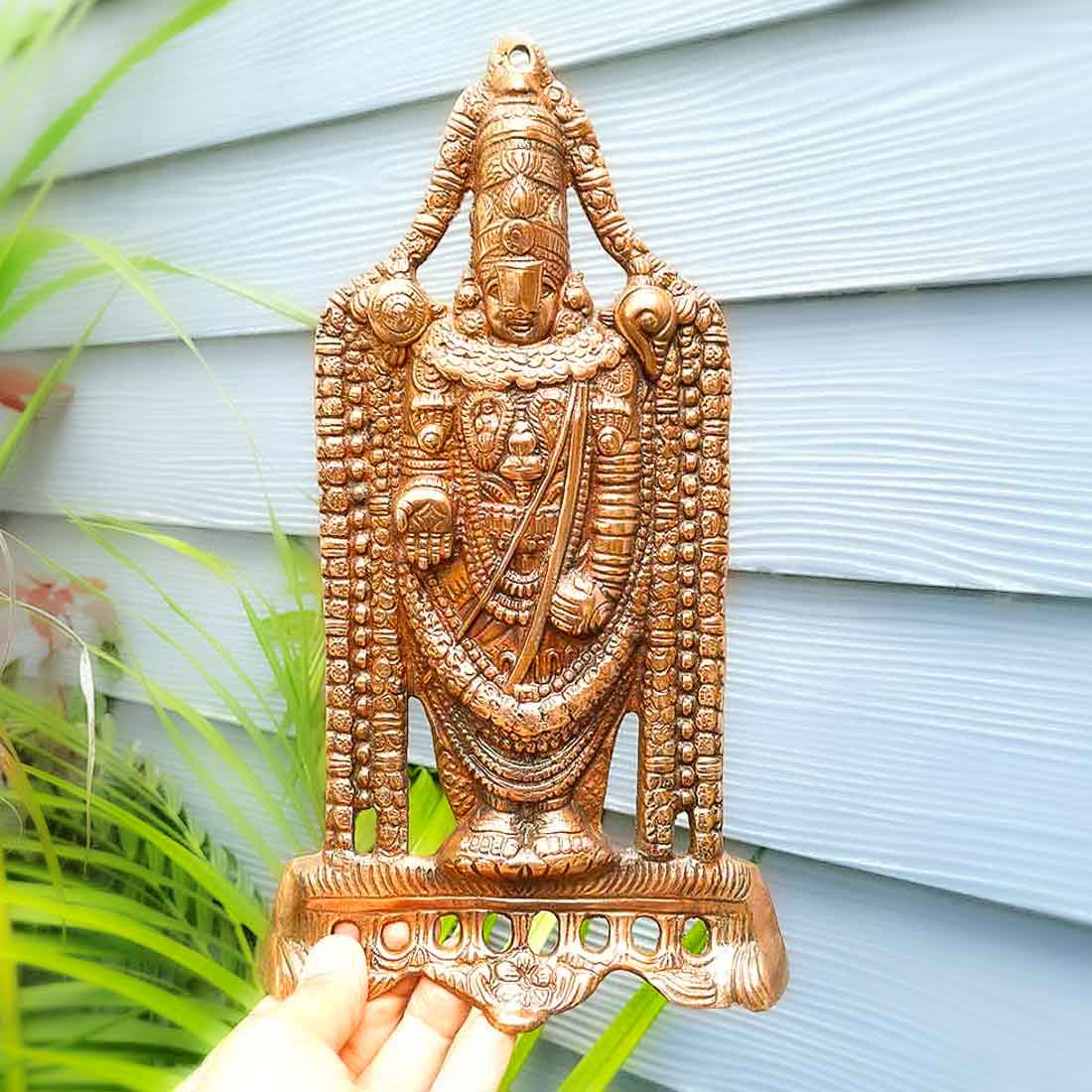Lord Balaji Wall Hanging - Metal Wall Art - 11 Inch - ApkaMart