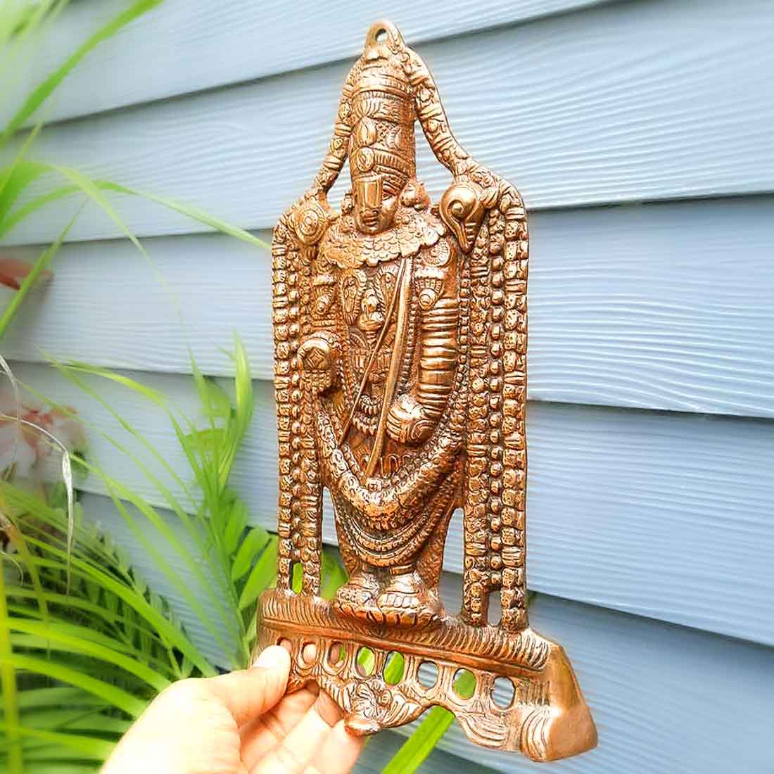 Lord Balaji Wall Hanging - Metal Wall Art -  11 Inch - ApkaMart