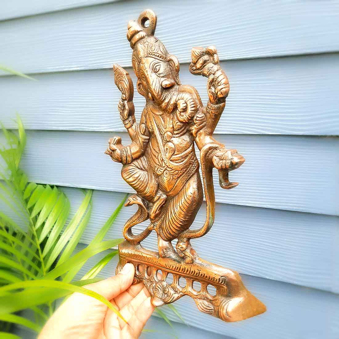 Ganesh - Wall Art Decor - For Pooja, Mandir & Home Decor - 11 Inch - ApkaMart