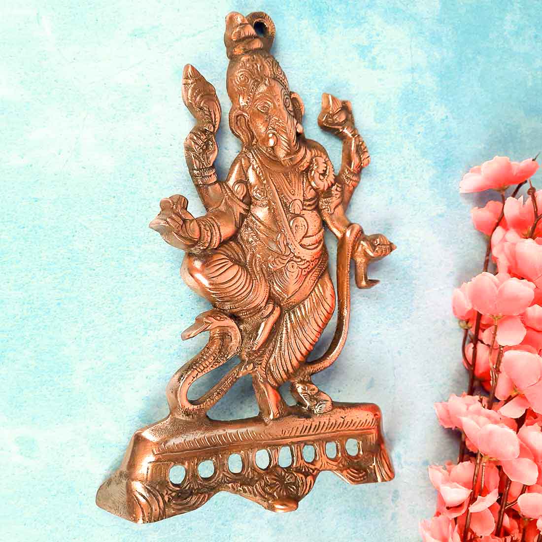 Ganesh - Wall Art Decor - For Pooja, Mandir & Home Decor - 11 Inch - ApkaMart