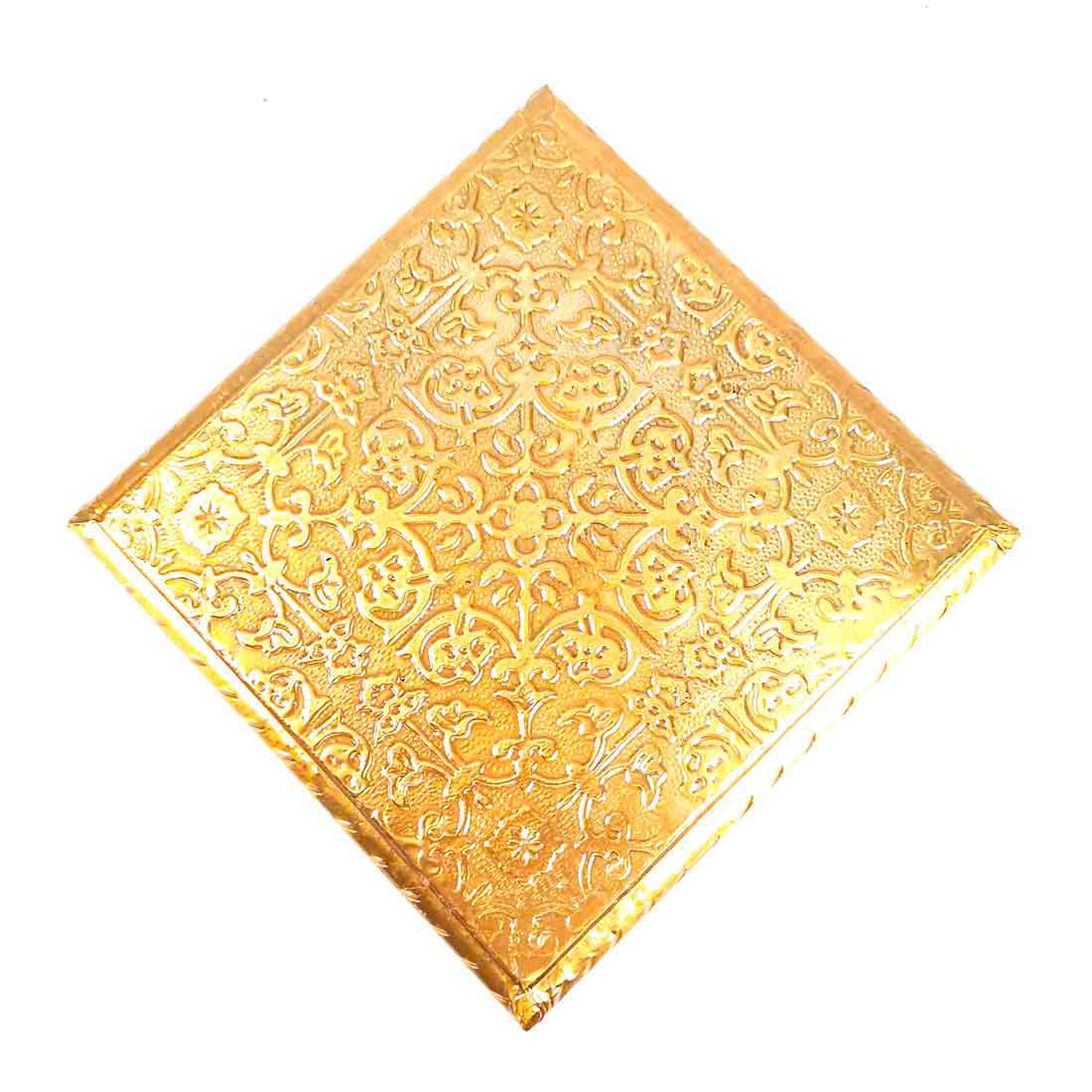 Pooja Bajot | Brass Chowki - For Pooja, Weddings & Festivals - Set of 2 (4,5 Inch) - ApkaMart