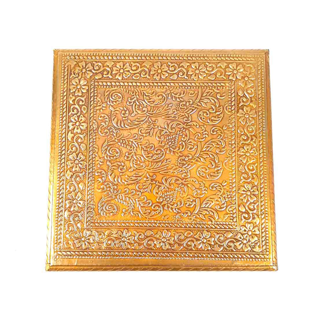 Brass Pooja Bajot - Decorative Bajot For Pooja & Festivals - Set of 2 (6,8 Inch) - ApkaMart