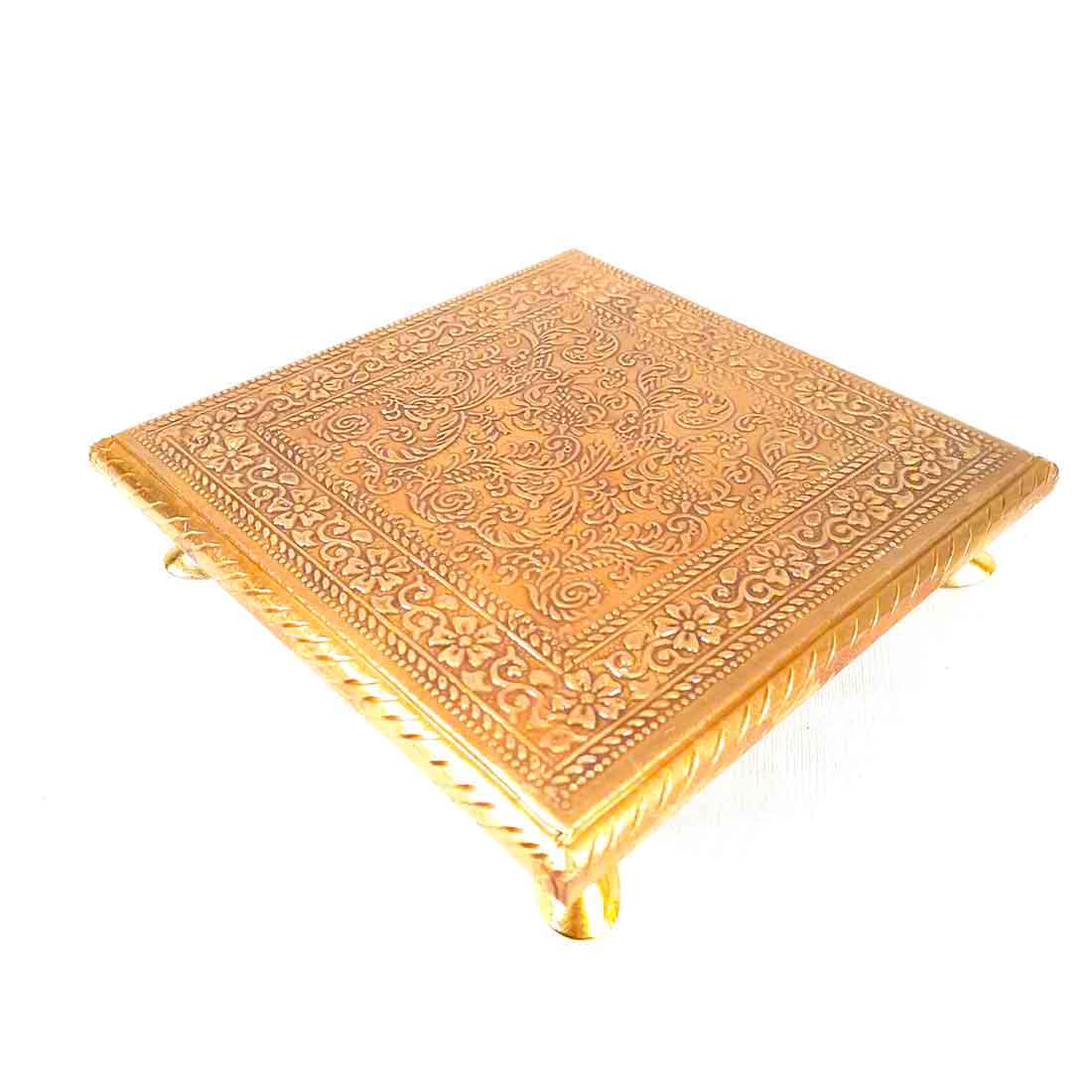 Brass Pooja Bajot - Decorative Bajot For Pooja & Festivals - Set of 2 (6,8 Inch) - ApkaMart