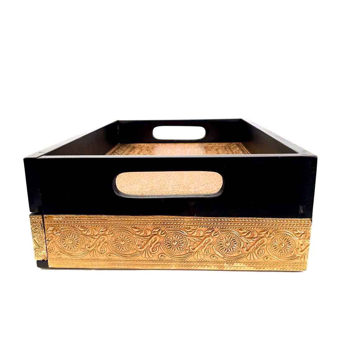 Serving Platters Set - With Drawer - For Serving & Table Decor -14 Inch - ApkaMart