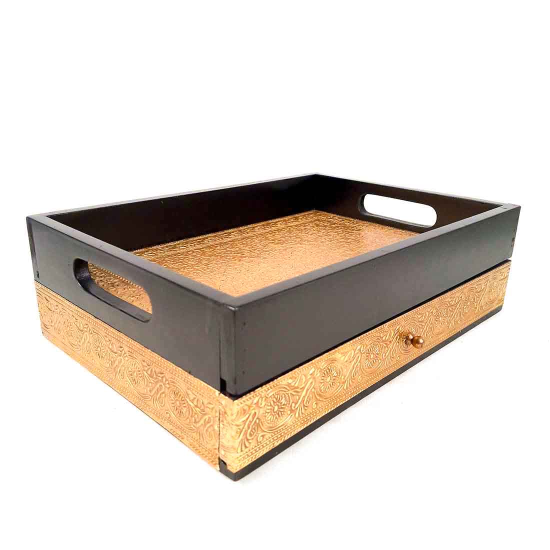 Serving Platters Set - With Drawer - For Serving & Table Decor -14 Inch - ApkaMart