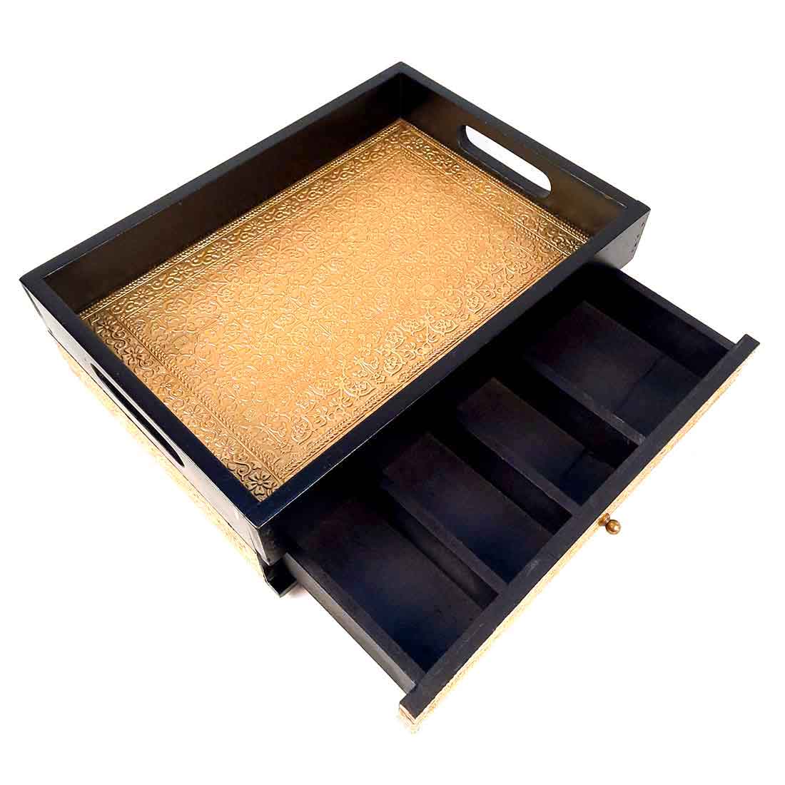 Serving Platters Set - With Drawer - For Serving & Table Decor -14 Inch - ApkaMart