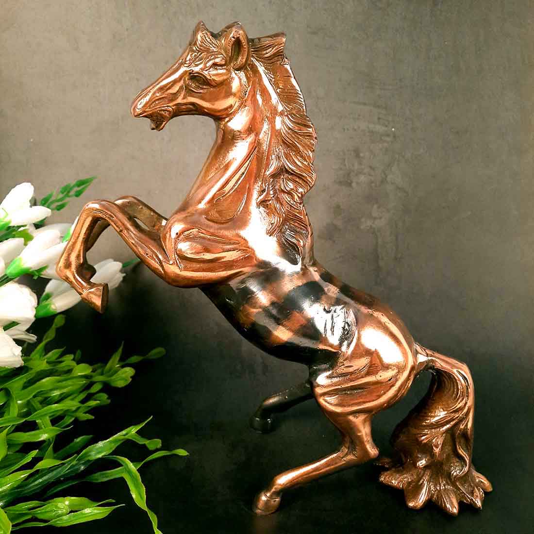 Antique Horse Showpiece - For Table Decor & Gifts - 12 Inch