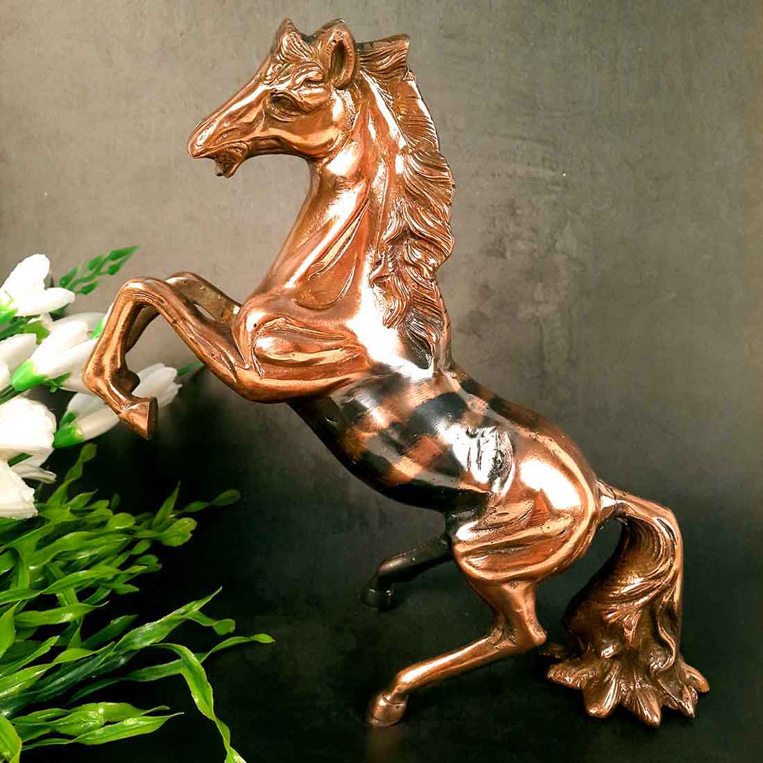 Antique Horse Showpiece - For Table Decor & Gifts - 12 Inch
