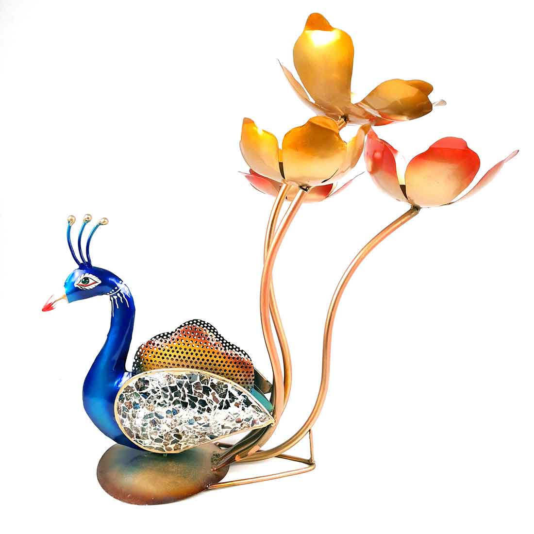 Peacock Showpiece - For Table Decor & Living Room- 18 Inch - ApkaMart