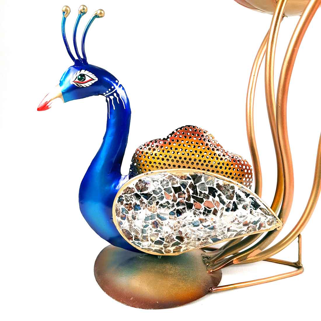Peacock Showpiece - For Table Decor & Living Room- 18 Inch - ApkaMart