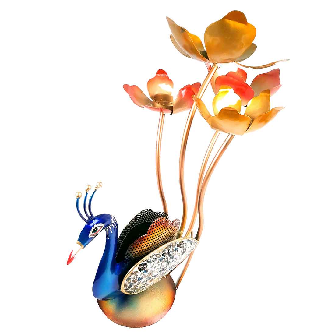 Peacock Showpiece - For Table Decor & Living Room- 18 Inch - ApkaMart