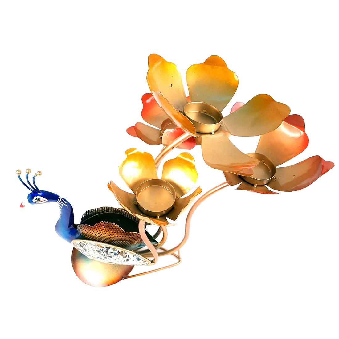 Peacock Showpiece - For Table Decor & Living Room- 18 Inch - ApkaMart