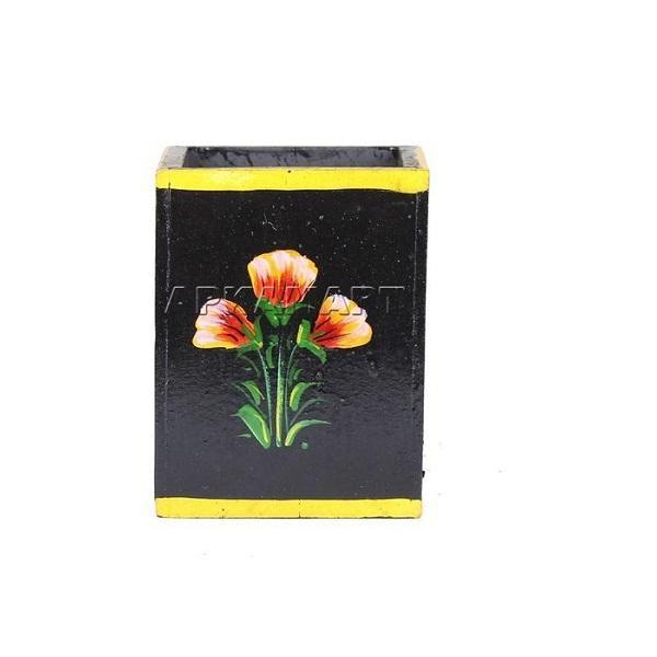 Wooden Pen Holder -Pen Pencil Holder -for Study Table - 4 Inch - ApkaMart