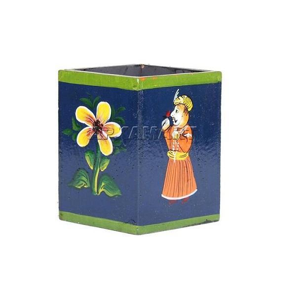 Pen Pencil Holder -Wooden Pen Stand -for Gifts - 4 Inch - ApkaMart