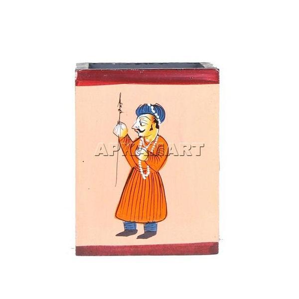 Pen Pencil Holder -Wooden Pen Stand -for Gifts - 4 Inch - ApkaMart