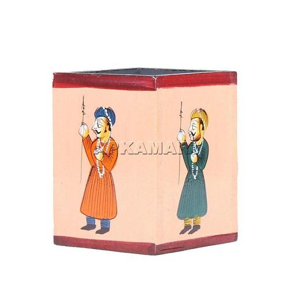 Pen Pencil Holder -Wooden Pen Stand -for Gifts - 4 Inch - ApkaMart