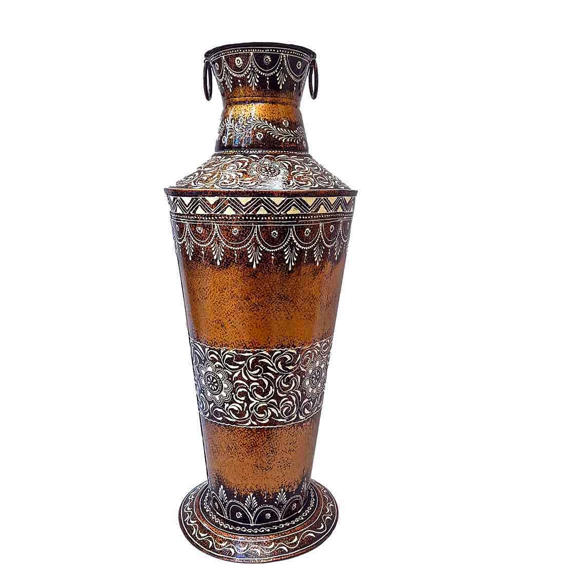 Corner Big Flower Vase | Big Flower Pot - for Living Room - 24 Inch - ApkaMart