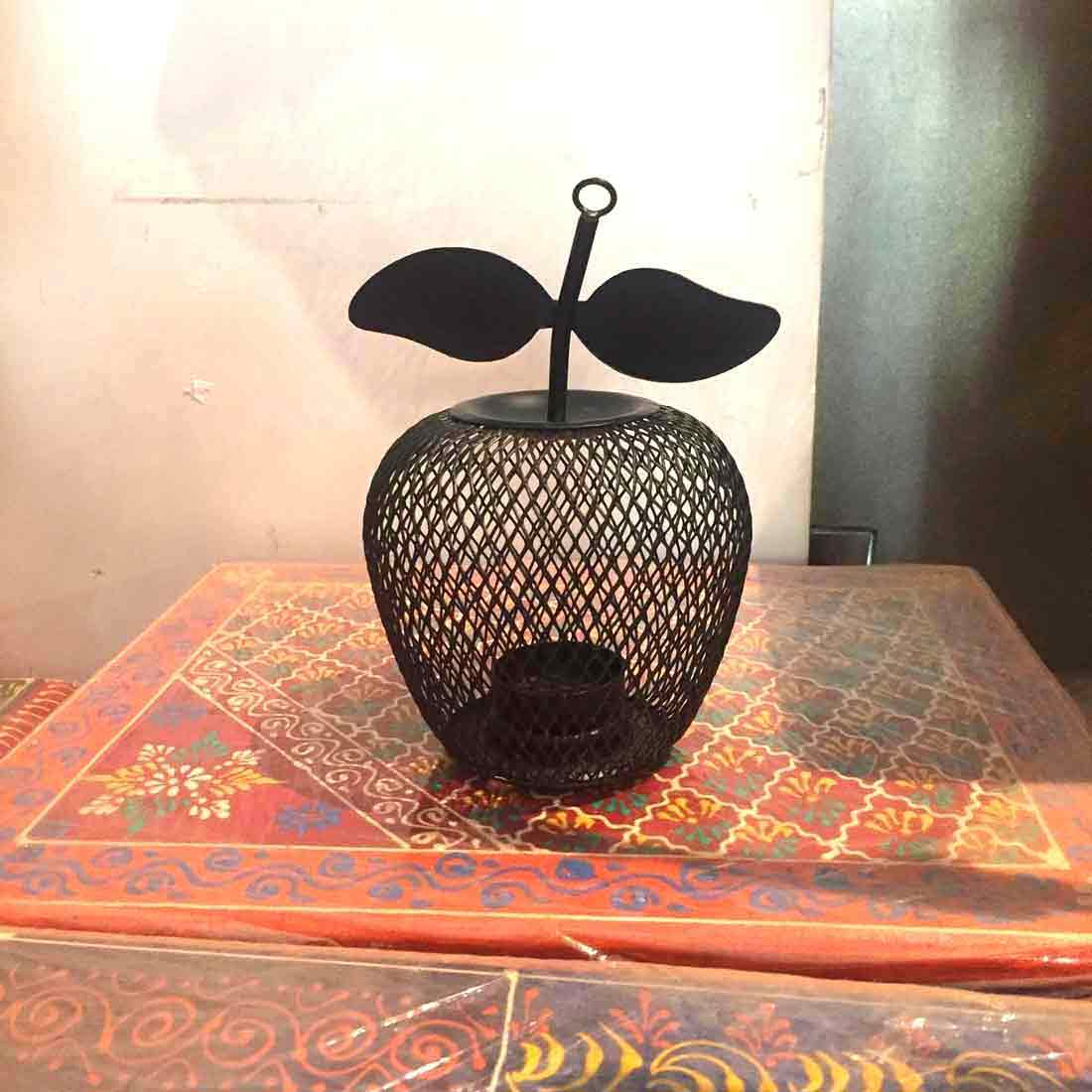 Hanging Tea Light Holder - Apple Design 7 Inch- For Home Decor - ApkaMart