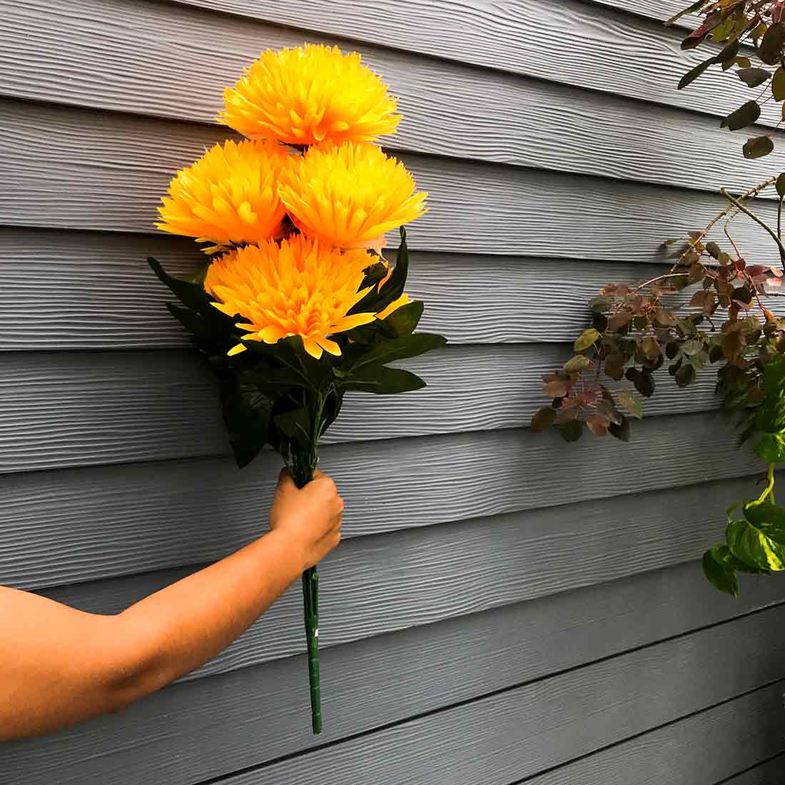 Artificial Flowers for Decoration - Yellow Flower - For Home Decoration - ApkaMart