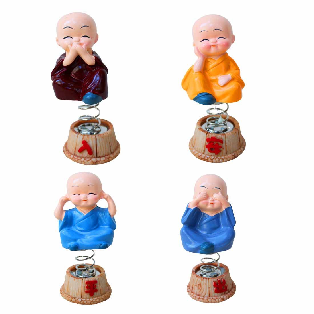 Baby Monk Showpiece - for Car Dashboard - Set of 4 - ApkaMart