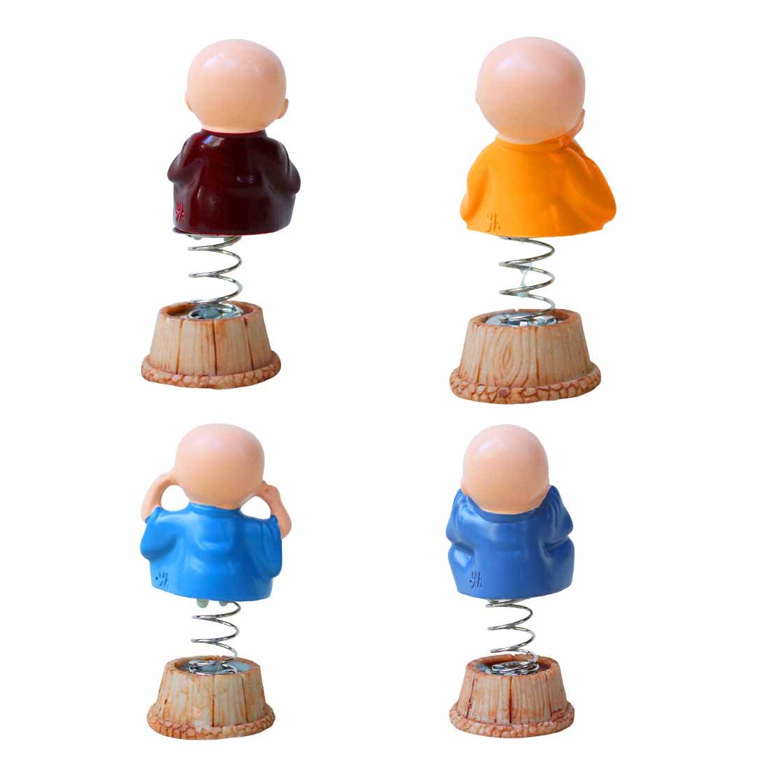 Baby Monk Showpiece - for Car Dashboard - Set of 4 - ApkaMart