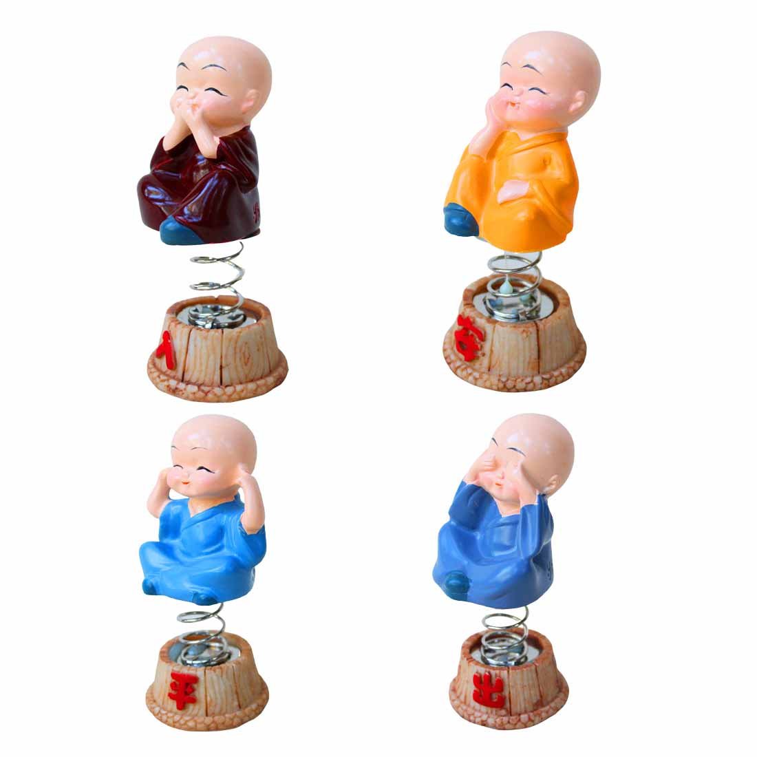 Baby Monk Showpiece - for Car Dashboard - Set of 4 - ApkaMart